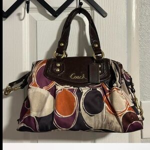 Coach Ashley Signature C Scarf Print Shoulder or Satchel Bag. Final markdown.